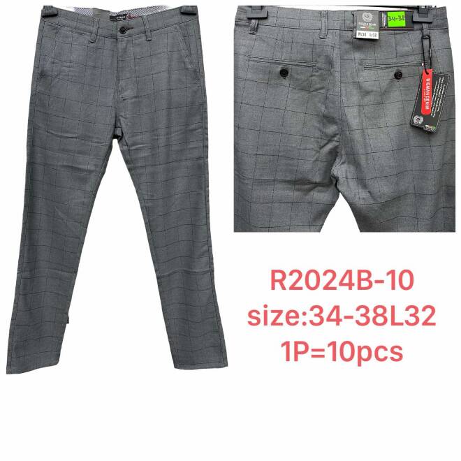 Spodnie męskie R2024B-10 1 KOLOR 34-38