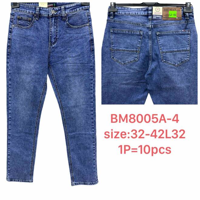 Jeansy męskie BM8005A-4 1 KOLOR 32-42