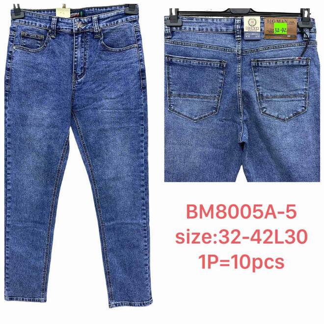 Jeansy męskie BM8005A-5 1 KOLOR 32-42