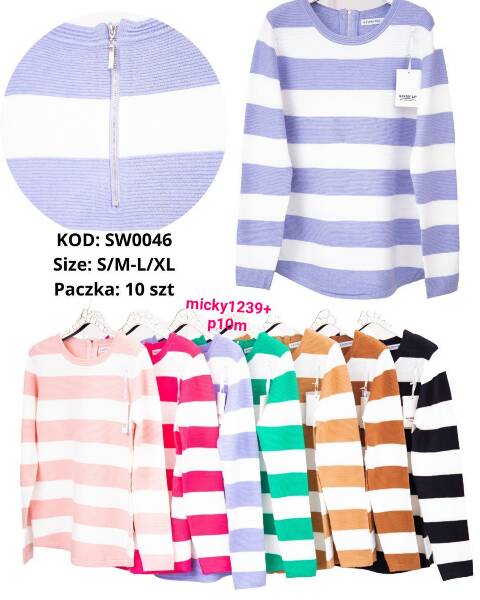 Sweter damskie SW0046 Mix kolor S/M-L/XL