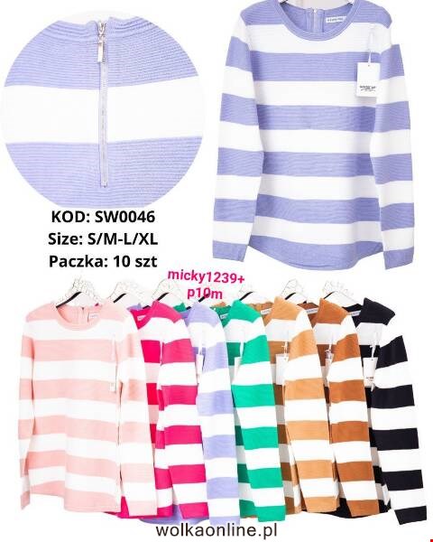 Sweter damskie SW0046 Mix kolor S/M-L/XL