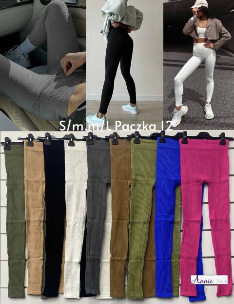 Leginsy damskie 1619 Mix kolor S-L