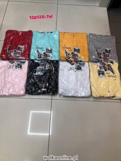 Bluzka damskie 1137 Mix kolor 5XL-7XL 