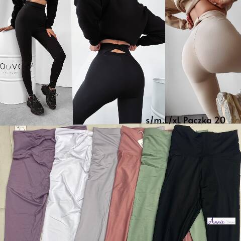 Leginsy damskie 1621 Mix kolor S-XL