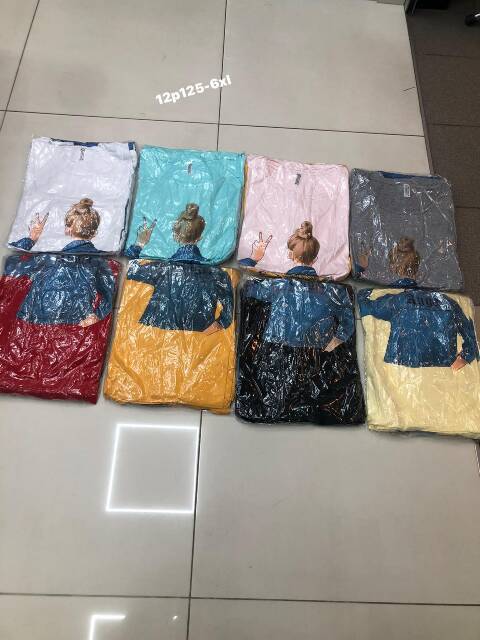 Bluzka damskie 1138 Mix kolor 5XL-7XL  1