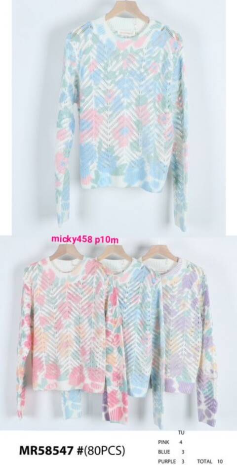Sweter damskie MR58547 Mix kolor Standard
