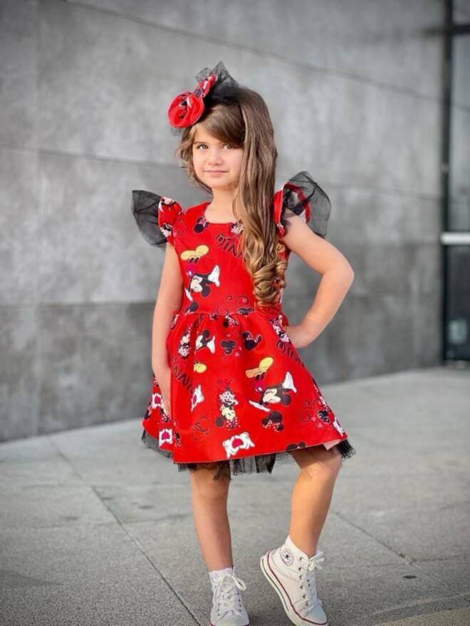 Sukienki dziewczęce 1619 1 KOLOR 3-10 1