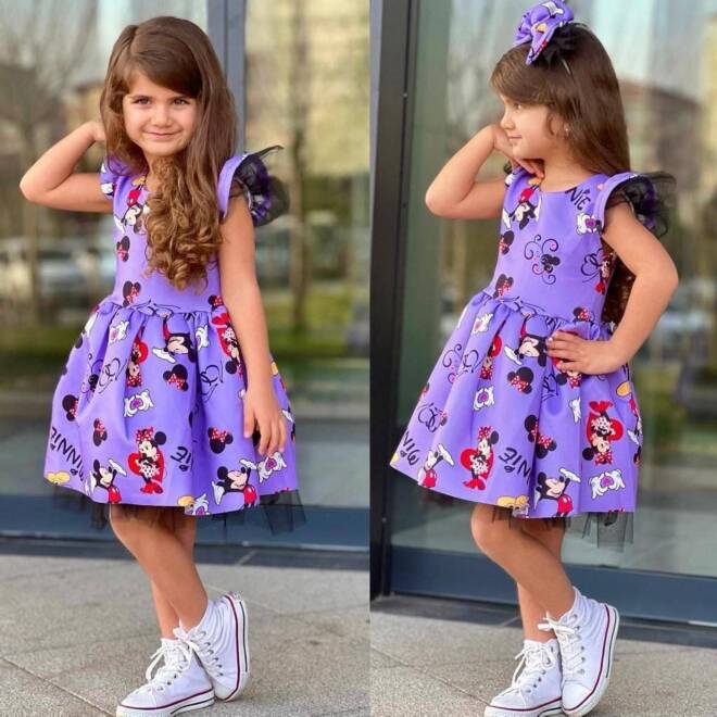 Sukienki dziewczęce 1620 1 KOLOR 3-10 1