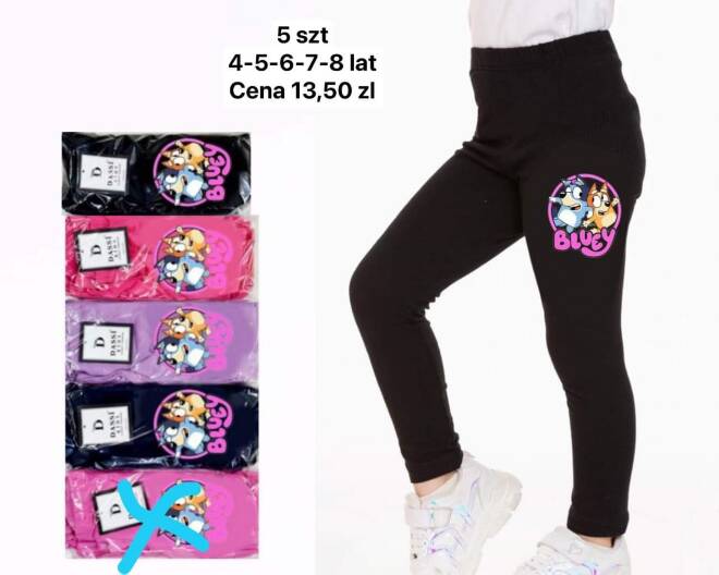 Leginsy dziewczęce 1771 MIX KOLOR 4-8 1