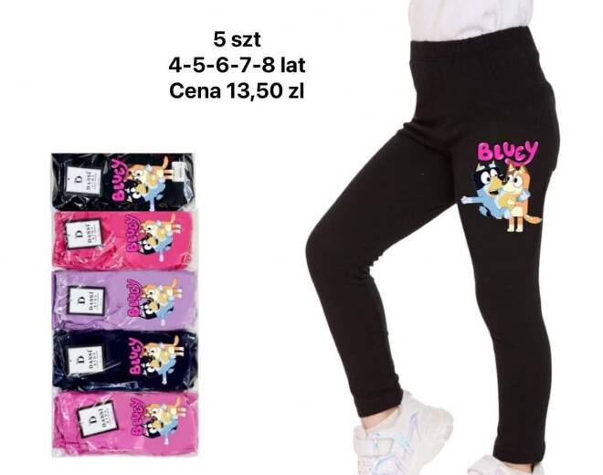 Leginsy dziewczęce 1773 MIX KOLOR 4-8