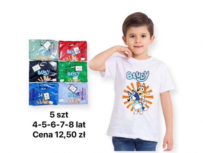 Bluzki dziewczęce 1775 MIX KOLOR 4-8  1