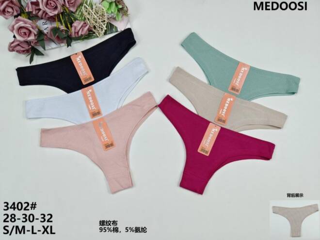 Stringi damskie 3402 MIX KOLOR S/M-L/XL 1
