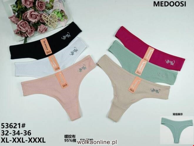 Stringi damskie 53621 MIX KOLOR XL-3XL