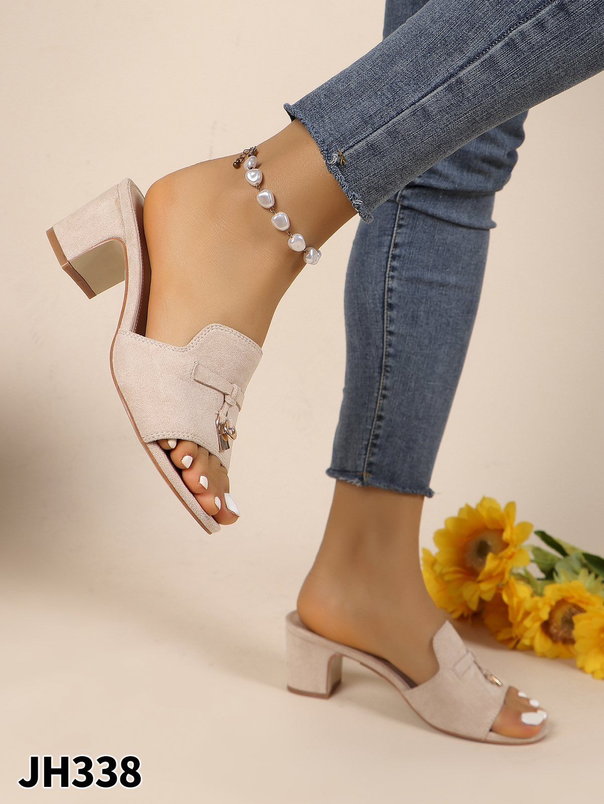 Czółenka Damskie JH338 BEIGE 36-41