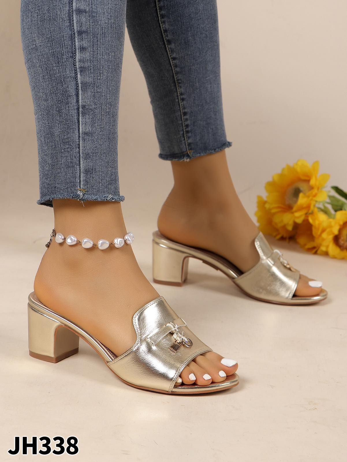 Czółenka Damskie JH338 GOLD 36-41