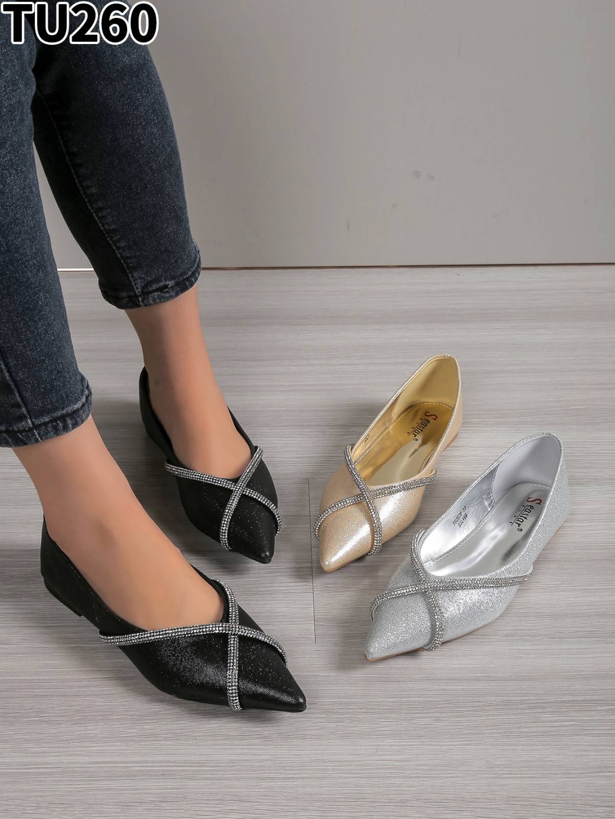 Baleriny Damskie TU260 36-41 KOLOR DO WYBORU  1