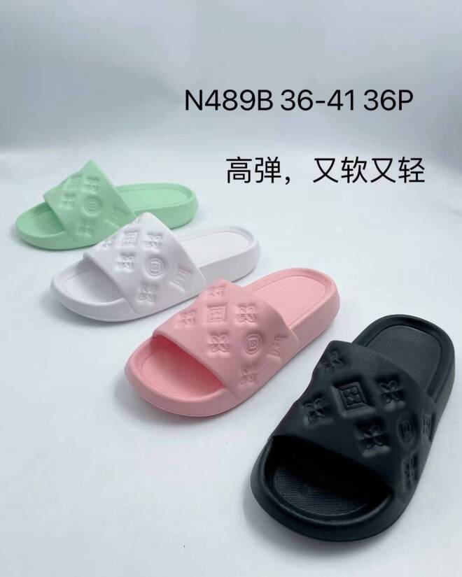 Klapki Damskie N489B 36-41 MIX KOLOR