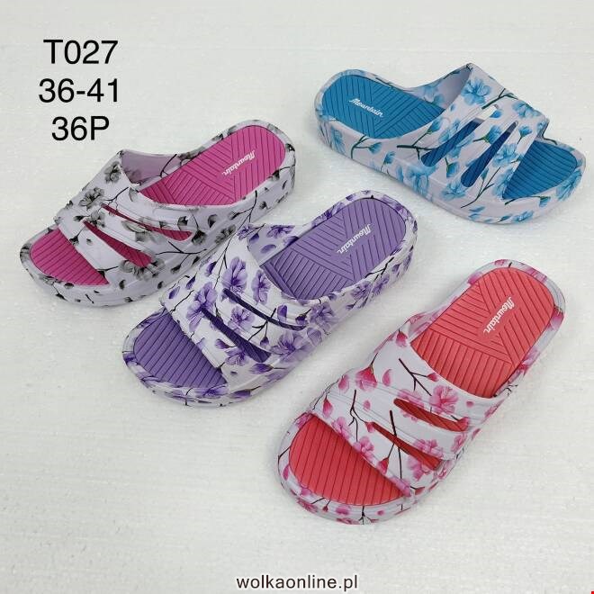 Klapki Damskie  T027 36-41 MIX KOLOR