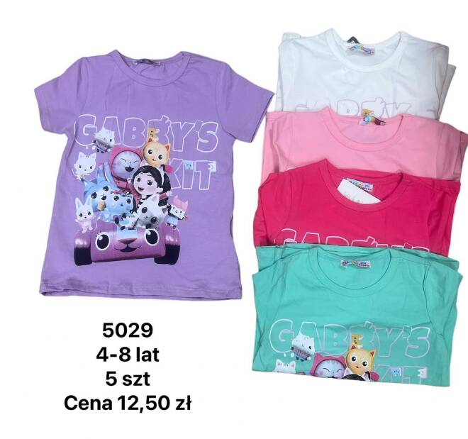 Bluzki dziewczęce 5029 MIX KOLOR 4-8