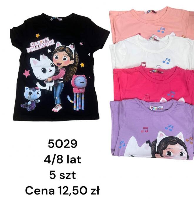 Bluzki dziewczęce 5029 MIX KOLOR 4-8