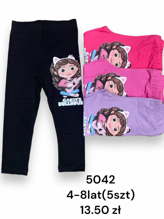 Leginsy dziewczęce 5042 MIX KOLOR 4-8 1