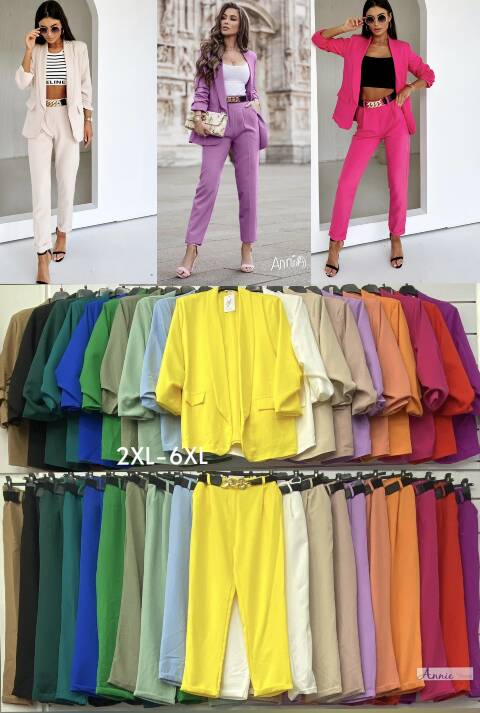 Komplet damskie 1531 Mix kolor 2XL-6XL