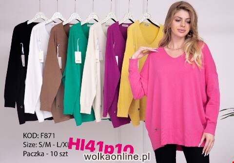 Sweter damskie F871 Mix kolor S-XL