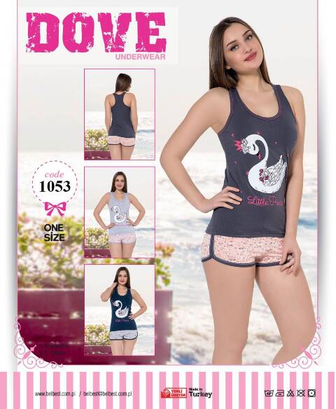 Piżama damskie 1053 1 kolor Standard (Towar Tureckie) 1