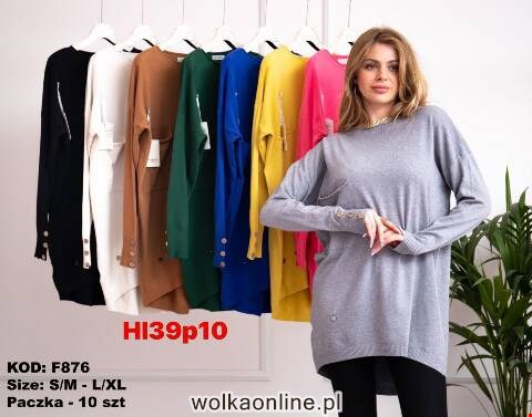 Sweter damskie F876 Mix kolor S-XL