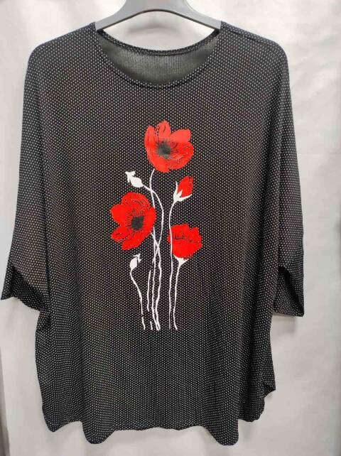 Bluzka damskie 1245 Mix kolor Standard (Towar Ploskie)