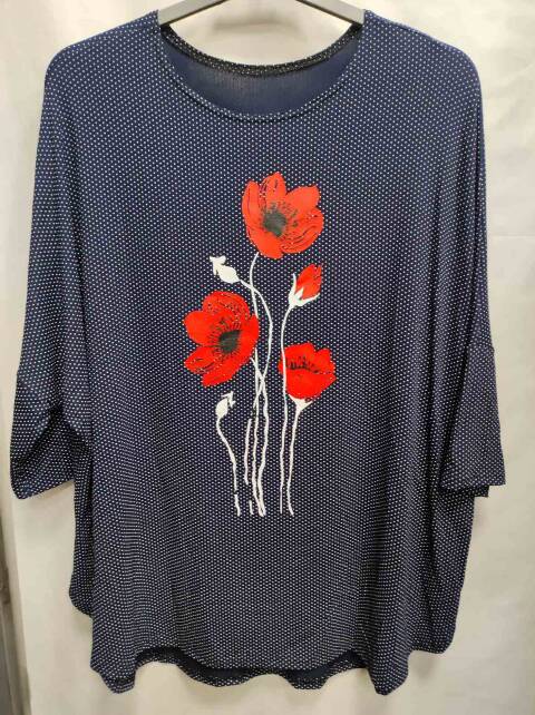 Bluzka damskie 1247 Mix kolor Standard (Towar Ploskie) 1