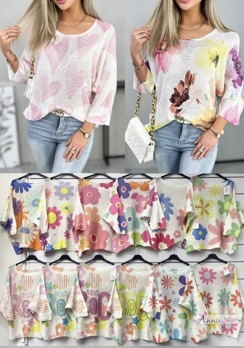 Sweter damskie 1504 Mix kolor Standard 1