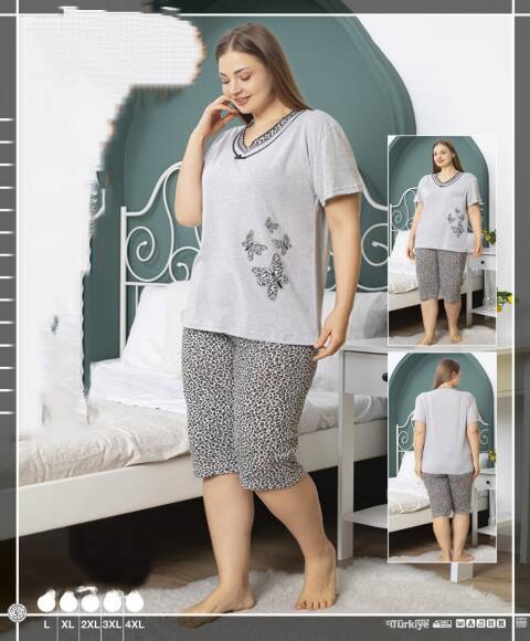 Piżama damskie 1634 1 kolor L-4XL (Towar Tureckie) 1
