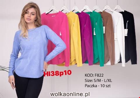 Sweter damskie F822 Mix kolor S-XL