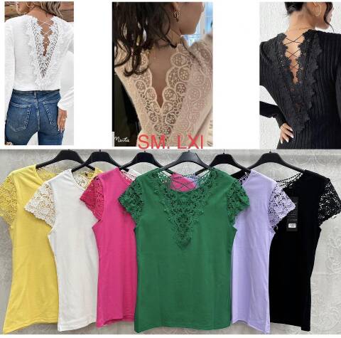 Bluzy damskie 1052 Mix kolor S/M-L/XL 1