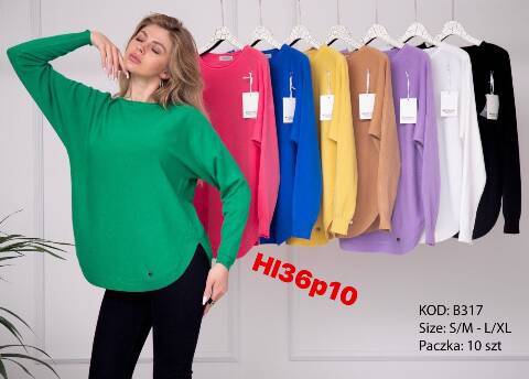 Sweter damskie B317 Mix kolor S-XL 1