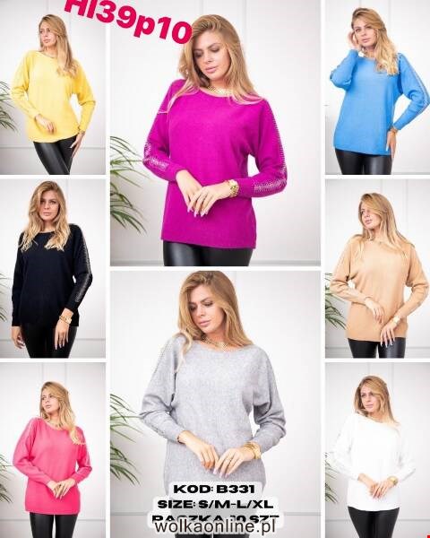 Sweter damskie B331 Mix kolor S-XL