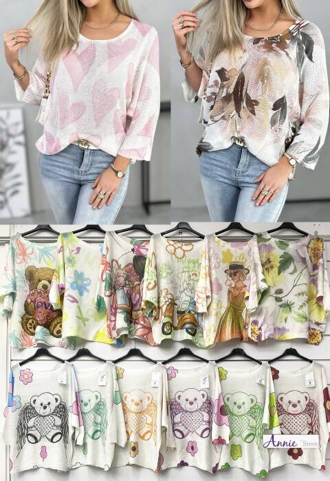 Swetervdamskie 1558 Mix kolor Standard 1