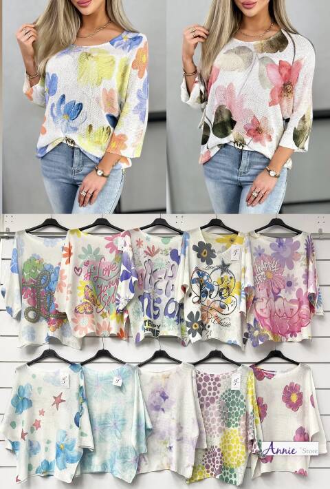 Swetervdamskie 1559 Mix kolor Standard