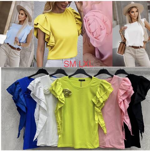 Bluzy damskie 1059 Mix kolor S/M-L/XL