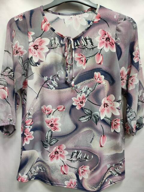 Bluzka damskie 1258 Mix kolor 48-54 (Towar Ploskie) 1