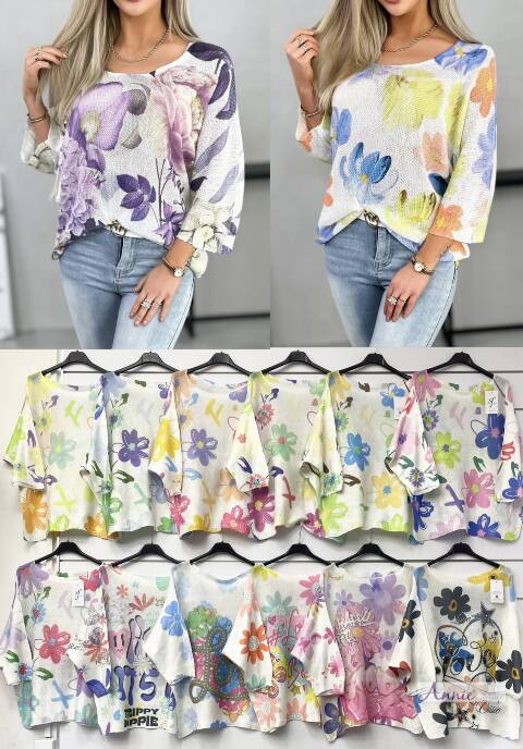 Sweter damskie 1505 Mix kolor Standard