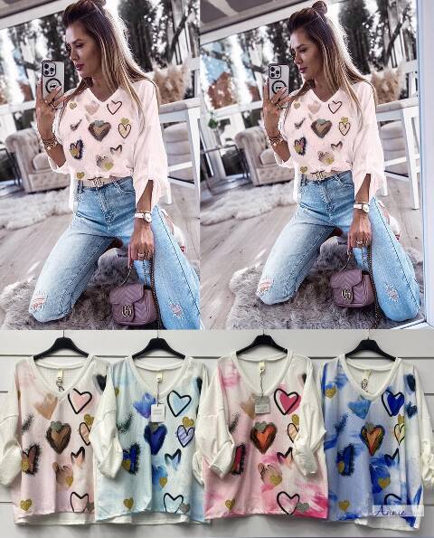 Swetervdamskie 1563 Mix kolor Standard 1