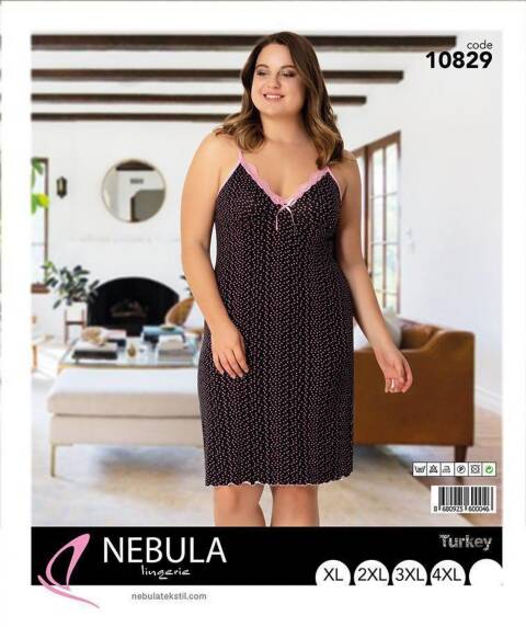 Piżama damskie 10829 1 kolor XL-4XL (Towar Tureckie)