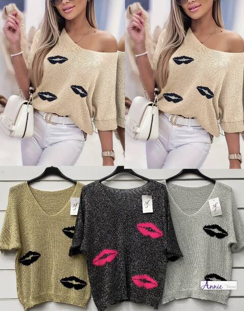 Swetervdamskie 1589 Mix kolor Standard