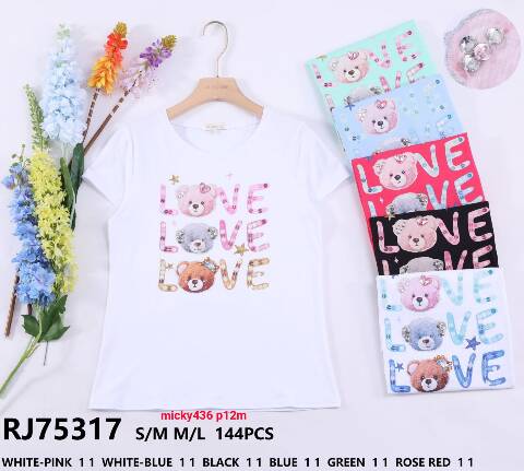 Bluzka damskie RJ75317 Mix kolor S/M-L/XL 1