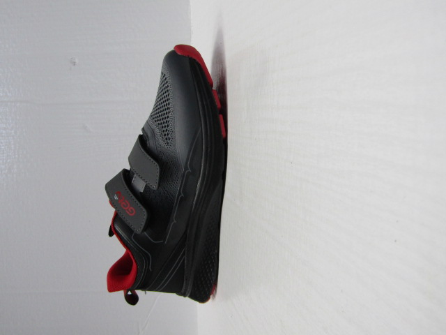 Buty Sportowe Dziecięce A225 BLACK/RED 32-37