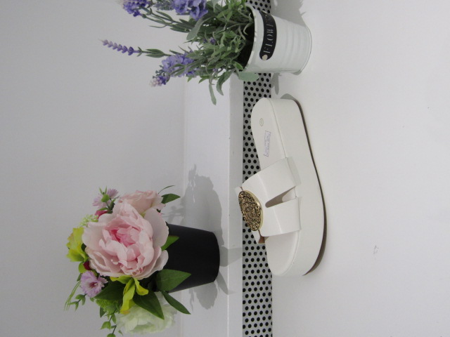 Klapki Damskie F387 WHITE 36-41
