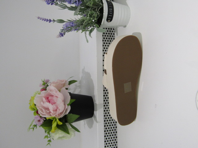 Klapki Damskie F387 BEIGE 36-41 1