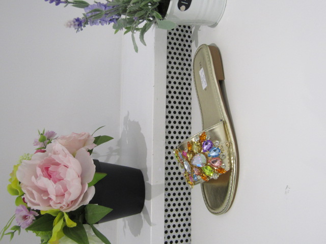 Klapki Damskie 6621 GOLD 36-41